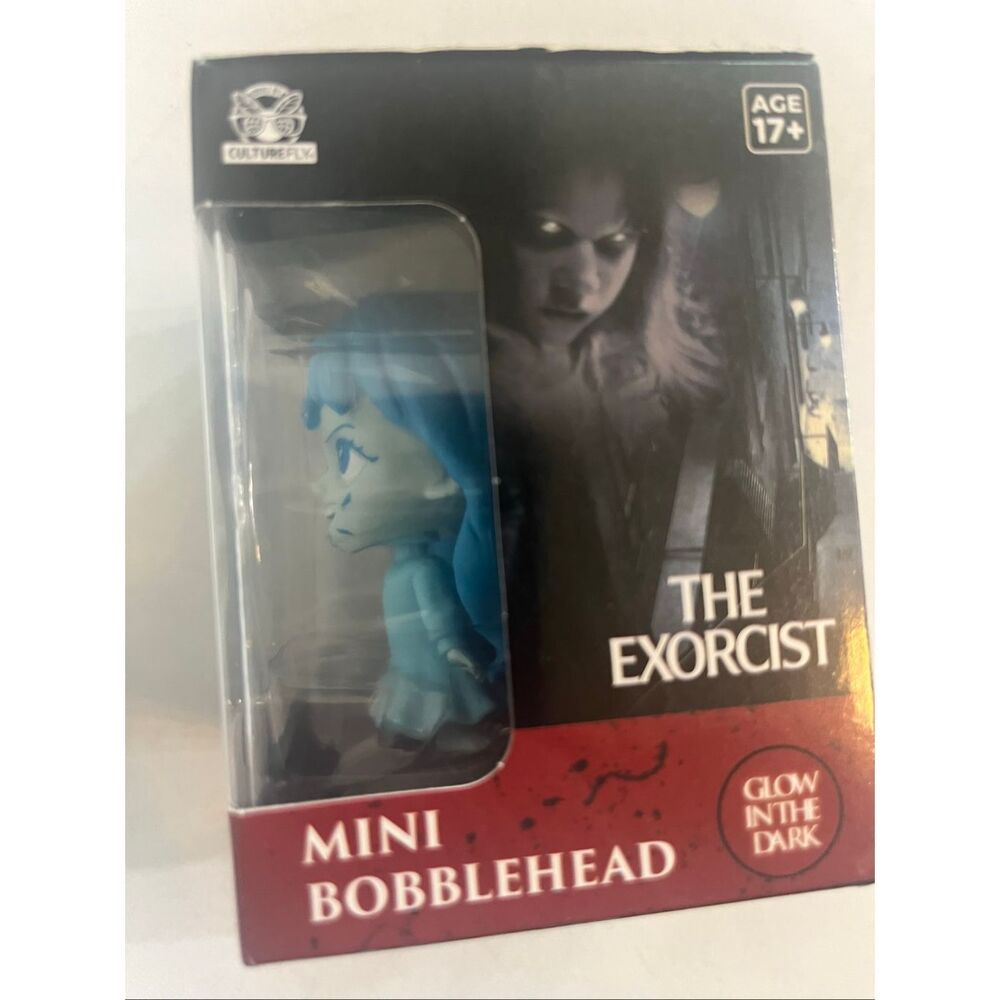 CultureFly “The Exorcist” Regan Horror Glow-in-the-Dark Mini Bobblehead NWOT - Picture 2 of 6